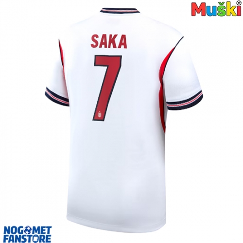 Engleska Bukayo Saka #7 Domaci Dres SP 2026 Kratak Rukav